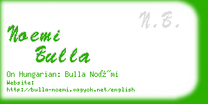 noemi bulla business card